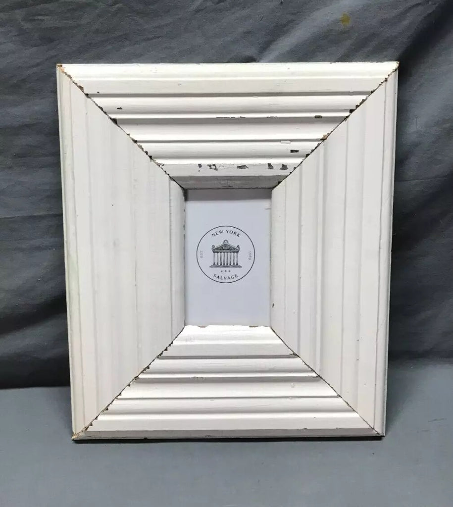 Antique Reclaimed Wood Picture Frame  Wide Moulding 4x6 Recycled Old 1932-24B