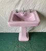 Antique 24x20 Ceramic Lavender Lilac Bathroom Pedestal Sink Kohler Vintage 91-25E