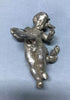 Vintage Nickel Cast Metal 5" Angel Love Cupid Old 1733-24B