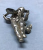 Vintage Nickel Cast Metal 5" Angel Love Cupid Old 1733-24B