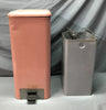 Antique Pink Deco Metal Dental Medical Industrial Waste Trash Can 1096-25B