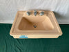 Vtg Ceramic Tan 24x20 Drop In Sink American Standard Old Bath Lavatory 304-24E