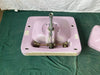 Antique 24x20 Ceramic Lavender Lilac Bathroom Pedestal Sink Kohler Vintage 91-25E