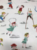 Single Antique Roll 18" Vintage Children Kids Playroom Wallpaper Old 1852-24B