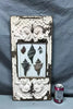 Antique VTG Shabby Tin Ceiling Metal 8X10 Picture Frame 11x23 Chic Old 1977-24B