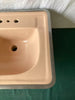 Vintage Mid Century Ceramic Tan 20x18 Drop In Bath Sink Rheem Richmond Old 18-25E