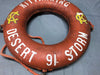 VTG 20" Nautical Beach Ring Jim Buoy Kittanning Desert Storm 91 Decor 1986-24B