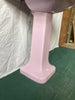 Antique 24x20 Ceramic Lavender Lilac Bathroom Pedestal Sink Kohler Vintage 91-25E