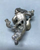 Vintage Nickel Cast Metal 5" Angel Love Cupid Old 1733-24B