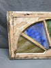 Antique 5 Lite 18x34 Stained Slag Glass Transom Window Shabby Old VTG 1965-24B
