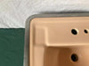 Vintage Mid Century Ceramic Tan 20x18 Drop In Bath Sink Rheem Richmond Old 18-25E
