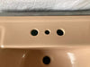 Vintage Mid Century Ceramic Tan 20x18 Drop In Bath Sink Rheem Richmond Old 18-25E