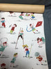 Single Antique Roll 18" Vintage Children Kids Playroom Wallpaper Old 1852-24B