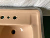 Vintage Mid Century Ceramic Tan 20x18 Drop In Bath Sink Rheem Richmond Old 18-25E