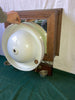 Antique Folding Railroad Passenger Car Wash Sink Water Tank Mirror Vtg 97-24E