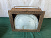 Antique Folding Railroad Passenger Car Wash Sink Water Tank Mirror Vtg 97-24E