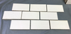 100 Antique Ceramic Thick Subway Tile 3x6 White VTG 414-24B