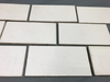 100 Antique Ceramic Thick Subway Tile 3x6 White VTG 414-24B