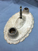 VTG Decorative Double Cast Iron Ceiling Flush Mount Light Fixture Old 1766-22B