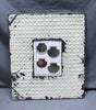 Antique VTG Shabby Tin Ceiling Metal 8X10 Picture Frame 20x23 Chic Old 1978-24B