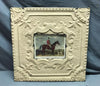 Antique TIN CEILING Metal 8X10 Picture Frame 23" SQ Decorative Recycled 1785-24B