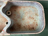 Antique 38x26 Copper Undermount Double Basin Serpentine Sink Old Vtg 09-25E