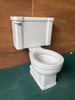 Vtg Mid Century White Ceramic Toilet Crane Drexel Round Bowl Old 03-25E