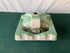 Vtg Mid Century Ceramic 20x19 Pale Jade Green Crane Drop In Bath Sink Old 16-25E