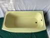 Vtg 60x32 Cast Iron Citrus Yellow Porcelain Crane Criterion Skirted Tub 436-24E