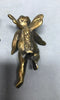 Vintage Pair Metal 4" Angels Figures Brass Love Cupids Old 1734-24B