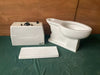 Vintage Ceramic White Porcelain Toilet Elongated Bowl Old Kohler Retro 427-24E