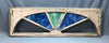 Antique 5 Lite 18x56 Stained Slag Glass Transom Window Shabby Old VTG 1964-24B