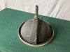 Vtg Mid Century 18" Cast Iron Regency Blue Round Drop in Bath Sink 35-25E