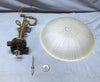 VTG Art Deco Brass Glass Ceiling Florete Light Fixture Shabby Old Chic 11-25B