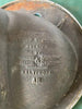 Vtg Mid Century 18" Cast Iron Regency Blue Round Drop in Bath Sink 35-25E