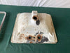 Vintage Mid Century 20x18 Cast Iron Taupe Porcelain Drop In Bath Sink Old 17-25E