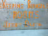 VTG Double Sided Shabby 18x30 Wood Housekeeping & Bungalows Sign Old 1985-24B