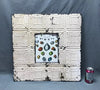 Antique VTG Shabby Tin Ceiling Metal Photo 8X10 Picture Frame 23 SQ. Chic Old 1975-24B