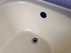 Vtg 60x32 Cast Iron Citrus Yellow Porcelain Crane Criterion Skirted Tub 436-24E