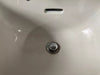 Vtg 20x14 Mid Century White Porcelain Wall Sink Old Standard Chrome Legs 407-24E