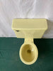 Vtg Mid Century Citrus Yellow Porcelain Toilet Crane Drexel Round Bowl 437-22E