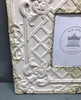 Antique VTG Shabby Tin Ceiling Metal 8X10 Picture Frame 23 SQ. Chic Old 41-25B