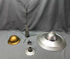 VTG Deco Masonic Lodge X-Ray Aluminum Light Fixture More Available Old 1972-24B