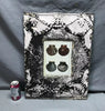 Antique VTG Shabby Tin Ceiling Metal 8X10 Picture Frame 23x17 Chic Old 1979-24B