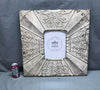 Antique VTG Shabby Tin Ceiling Metal 8X10 Picture Frame 23 SQ. Chic Old 40-25B