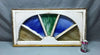 Antique 5 Lite 18x34 Stained Slag Glass Transom Window Shabby Old VTG 1965-24B