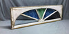 Antique 5 Lite 18x56 Stained Slag Glass Transom Window Shabby Old VTG 1964-24B