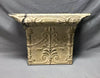 Architectural Salvaged 22" Embossed Torch Metal Tin Mantle Shelf Old 1968-24B