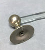 Antique 17" Glass Nickel Brass Towel Bar Ball End Brasscrafters VTG Old 1974-24B