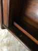 Antique Hardwood Oak Mirror Medicine Cabinet Union Towel Supply Bar Old 35-25B